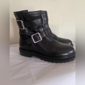 H&M Black Buckle Ankle Boots